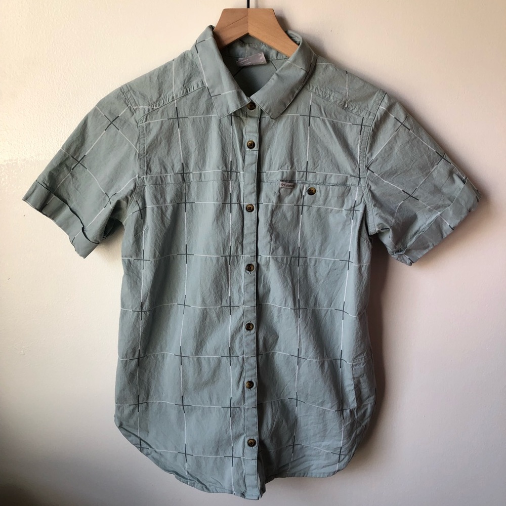 Columbia Green Short Sleeve Shirt
